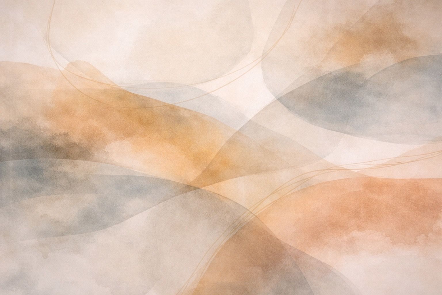 Layered abstract forms in warm and cool tones symbolizing healing, insight, and psychological depth.