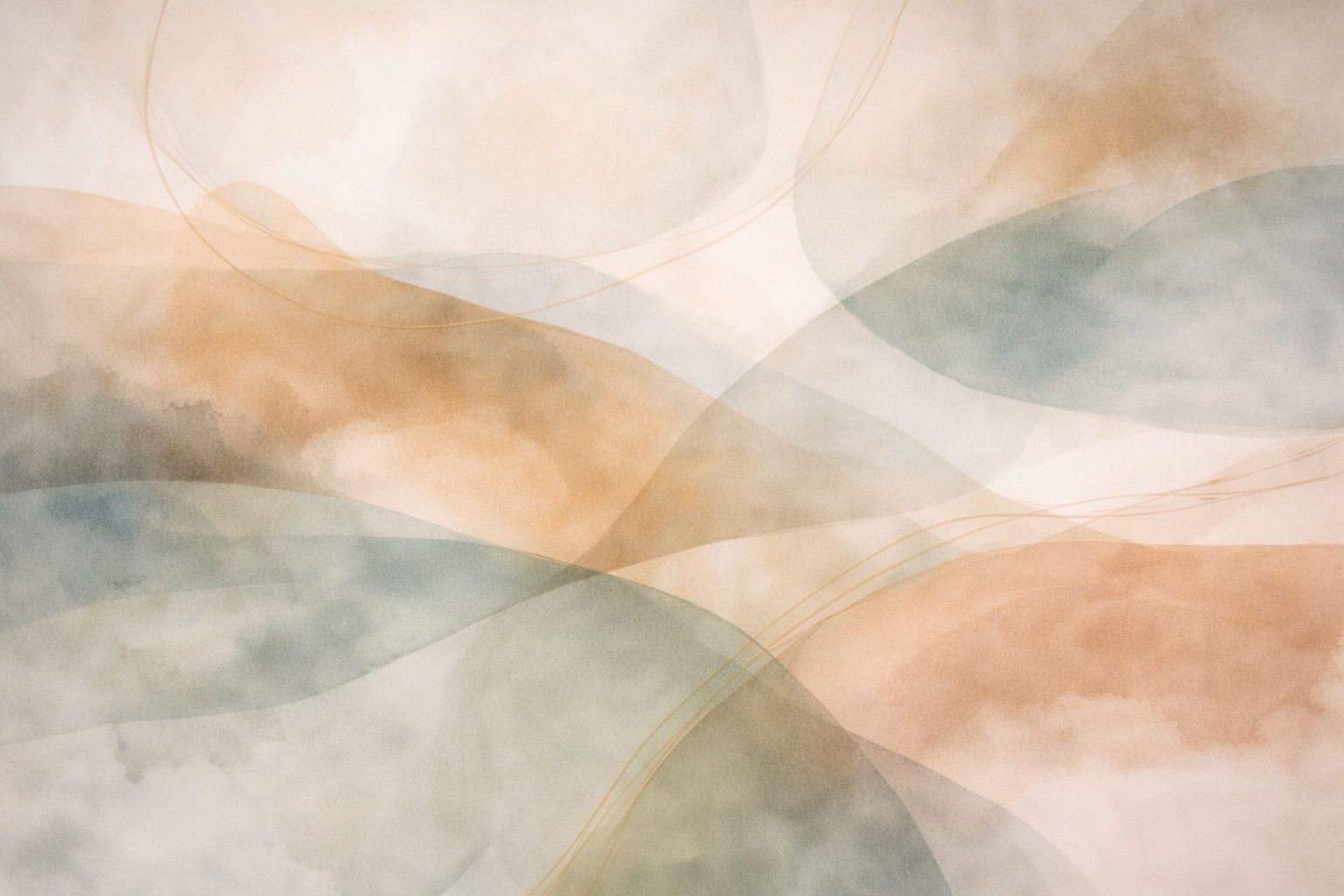 Calming abstract shapes in muted colors representing emotional process and inner experience in therapy.